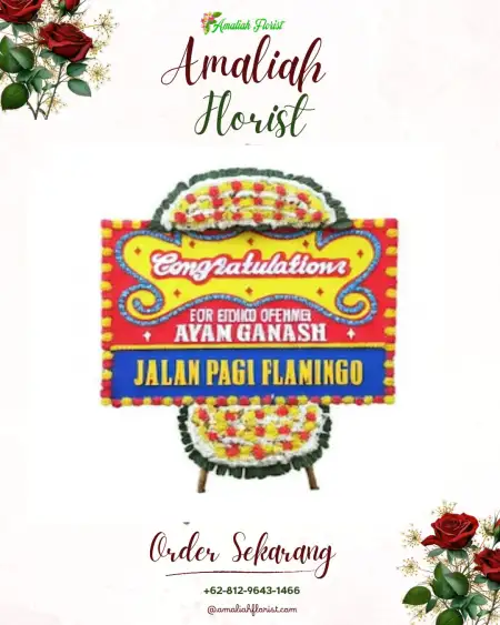 Sewa Papan Bunga Kemas Rindo